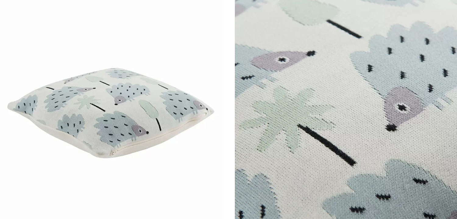 Подушка Blue Hedgehogs Подушка Blue Hedgehogs - Loft-Concept в Твери