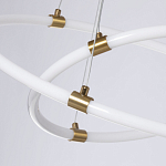 Люстра подвесная с двумя пересекающимися белыми светодиоидными кольцами Luke Lampco Tracer Lamp варинант исполнения - 4 | Loft Concept в Твери