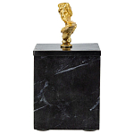 Мраморная шкатулка с бюстом из металла KELLY WEARSTLER варинант исполнения - 3 | Loft Concept в Твери