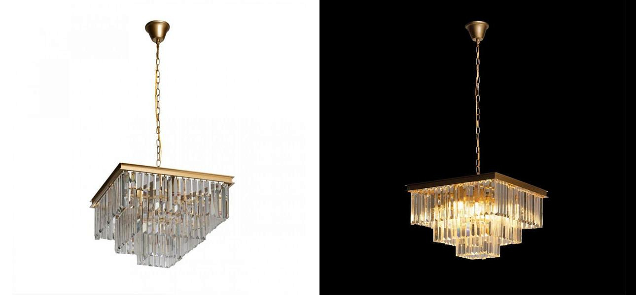 Квадратная Люстра RH 1920s Odeon GOLD iron Three Layers Прозрачное Стекло 50х50 Квадратная Люстра RH 1920s Odeon GOLD iron Three Layers Прозрачное Стекло 50х50 - Loft-Concept в Твери