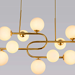 Люстра подвесная с белыми лампами в форме шара Flute варинант исполнения - 2 | Loft Concept в Твери