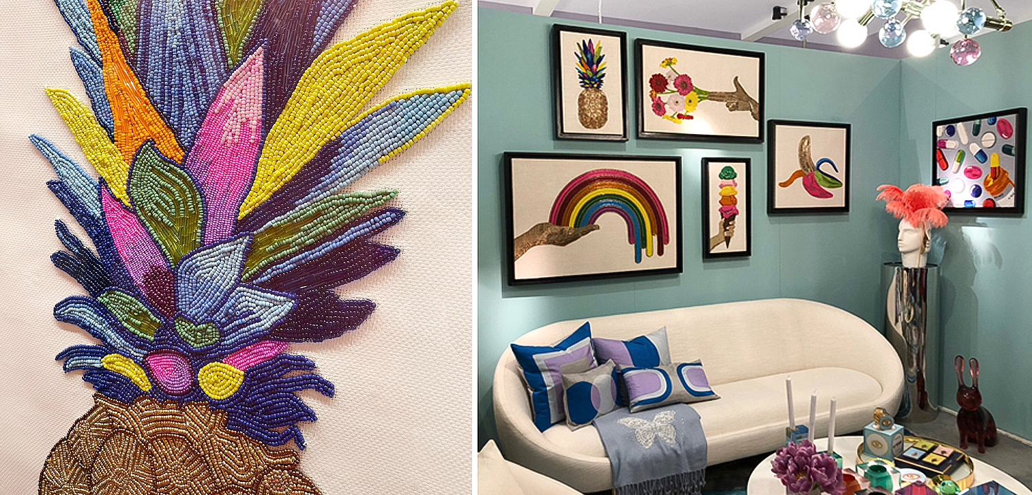 Панно PINEAPPLE BEADED WALL ART Панно PINEAPPLE BEADED WALL ART - Loft-Concept в Твери