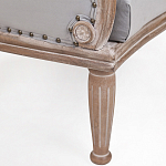 Кресло низкое с мягкой обивкой из велюра на 4-х деревянных ножках Emile Armchair grey варинант исполнения - 4 | Loft Concept в Твери