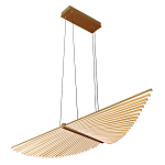 Люстра подвесная в форме веера из металла золотого цвета Gold Solace  варинант исполнения - 1 | Loft Concept в Твери