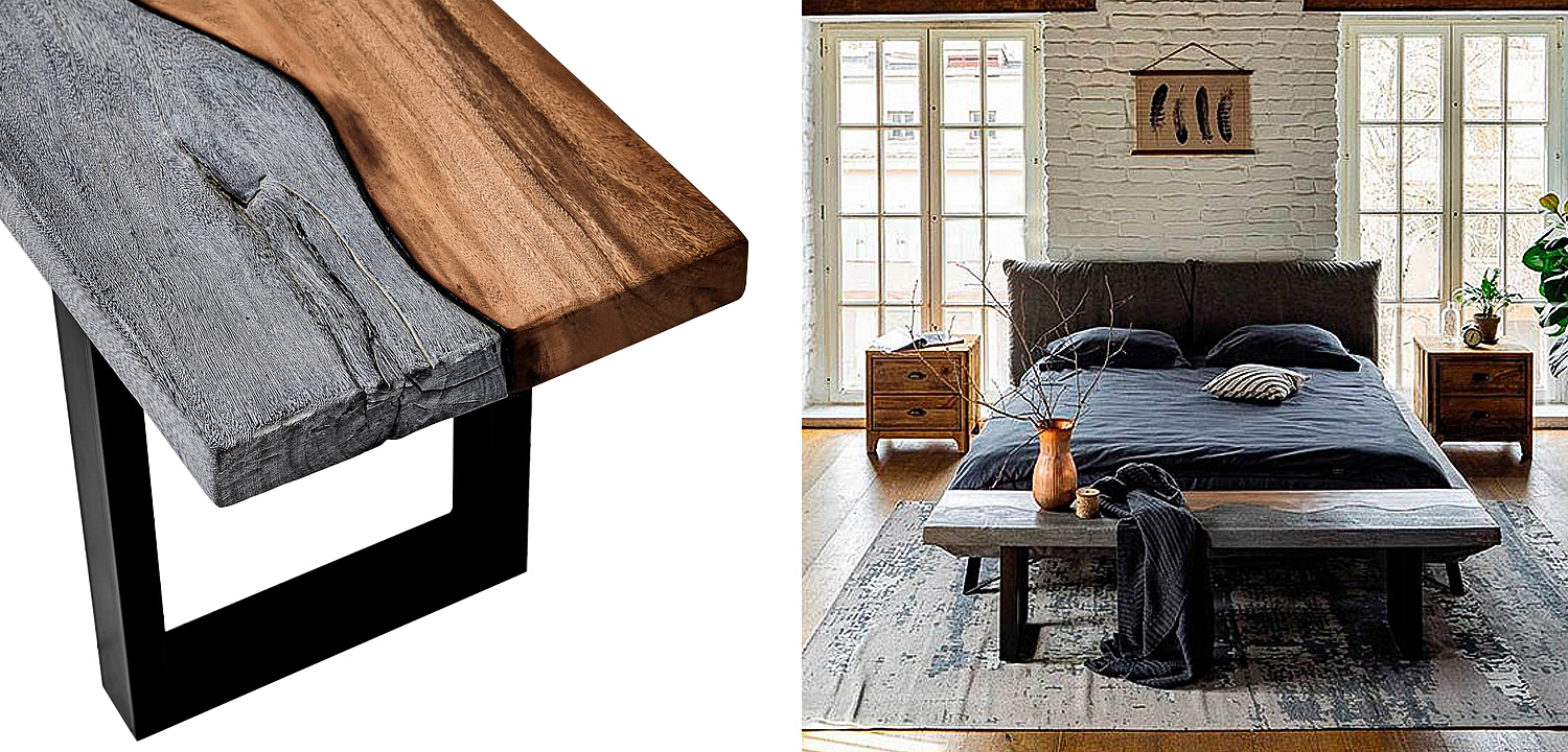 Скамья в стиле лофт Brooks Bench Скамья в стиле лофт Brooks Bench - Loft-Concept в Твери