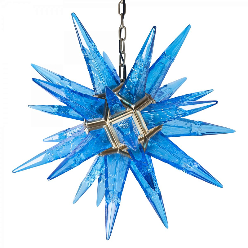 Люстра Chandelier Star Blue Латунь Люстра Chandelier Star Blue Латунь в Твери | Loft Concept
