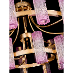 Люстра двухъярусная круглая с текстурными цилиндрическими плафонами Glimpse варинант исполнения - 4 | Loft Concept в Твери