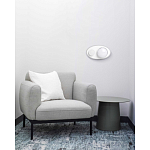 Бра овальной формы белого цвета с 2-мя лампами Lunar Pebbles варинант исполнения - 8 | Loft Concept в Твери