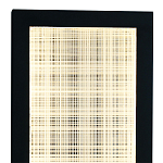 Светодиодное прямоугольное бра из металла черного цвета Lattice Lux варинант исполнения - 2 | Loft Concept в Твери