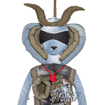 Кукла из джинсовой одежды и армейских палаток Rusalka Jeans&Tents варинант исполнения - 2 | Loft Concept в Твери