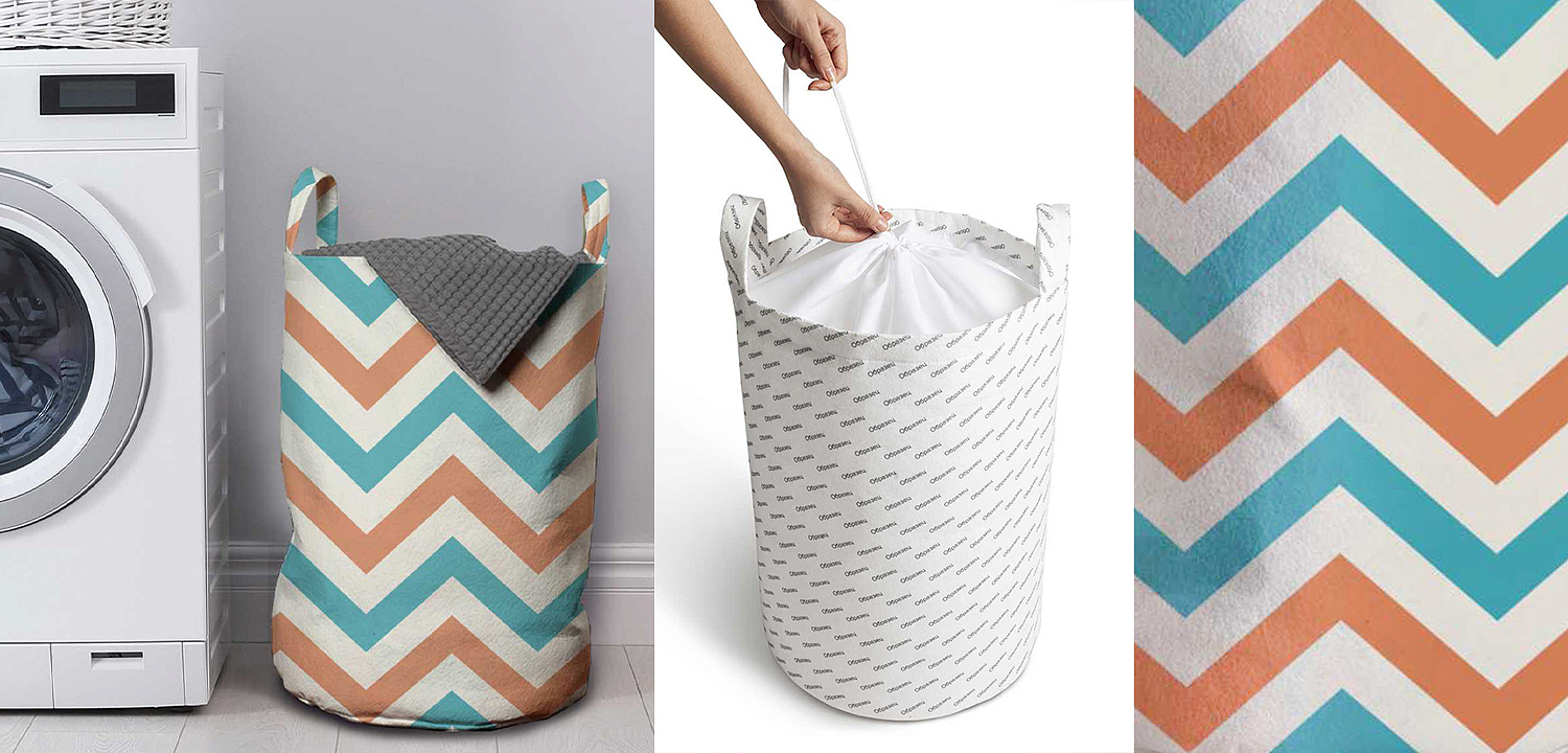 Корзина Turquoise Chevron Basket Корзина Turquoise Chevron Basket - Loft-Concept в Твери