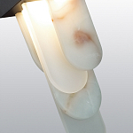 Подвесной светильник с белыми вертикальными элементами Alabaster Totem варинант исполнения - 5 | Loft Concept в Твери