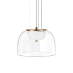 Подвесной светильник с куполообразным прозрачным стеклянным плафоном Grada Light варинант исполнения - 1 | Loft Concept в Твери