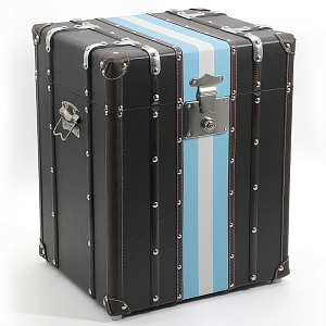 Сундук Wooden Chest Blue Stripe