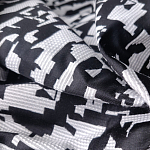 Мебельная ткань Жаккард черно-белый принт 145 см T2-126 варинант исполнения - 2 | Loft Concept в Твери