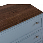 Комод серый из массива бука с 3-мя ящиками Wenge Light варинант исполнения - 2 | Loft Concept в Твери