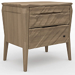 Тумба прикроватная из массива дуба с 2-мя ящиками Tasteful Furniture варинант исполнения - 1 | Loft Concept в Твери