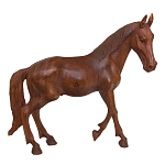 Статуэтка из дерева суар дикая лошадь Wild Horses варинант исполнения - 4 | Loft Concept в Твери
