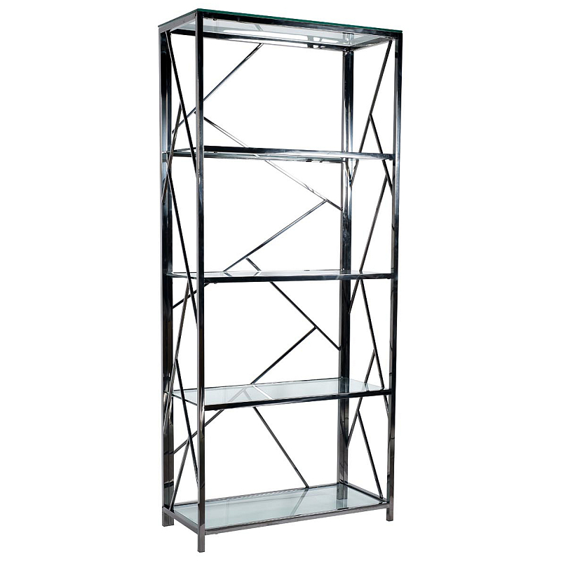 Стеллаж Galbaio Rack Нержавеющая сталь Прозрачное Стекло Стеллаж Galbaio Rack Нержавеющая сталь Прозрачное Стекло в Твери | Loft Concept