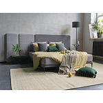 Кровать с большим мягким изголовьем Unity Grey Bed варинант исполнения - 4 | Loft Concept в Твери