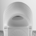 Встраиваемый в стену гипсовый светильник под покраску с арками и рельефными колоннами Antiquity Athena варинант исполнения - 6 | Loft Concept в Твери