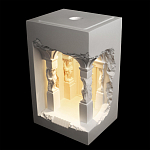 Встраиваемый в стену гипсовый светильник под покраску с колоннами и арками в античном стиле Antiquity Athena варинант исполнения - 3 | Loft Concept в Твери