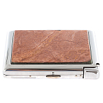 Портсигар на 20 сигарет с газовой зажигалкой из натурального камня Яшма Stone Cigarettes Cases варинант исполнения - 1 | Loft Concept в Твери