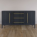 Буфет Primo с тремя ящиками и двумя фасадами Черный дуб варинант исполнения - 1 | Loft Concept в Твери