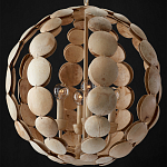 Люстра в форме шара с декором из круглых декоративных элементов Texture Discs варинант исполнения - 3 | Loft Concept в Твери