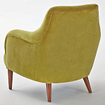 Кресло велюровое горчичного цвета Diaspro Mustard Armchair варинант исполнения - 3 | Loft Concept в Твери