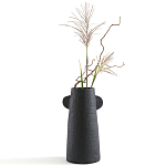 Ваза Serené Ceramic Vase Черная варинант исполнения - 3 | Loft Concept в Твери