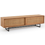 ТВ-тумба из массива тика Busto TV Stand варинант исполнения - 2 | Loft Concept в Твери