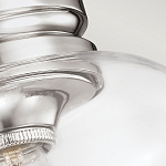 Потолочный светильник с прозрачным стеклянным плафоном в форме широкого колокола Feiss варинант исполнения - 2 | Loft Concept в Твери