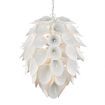 Люстра белая каплевидной формы из цветков лилии White Natural Lines варинант исполнения - 1 | Loft Concept в Твери