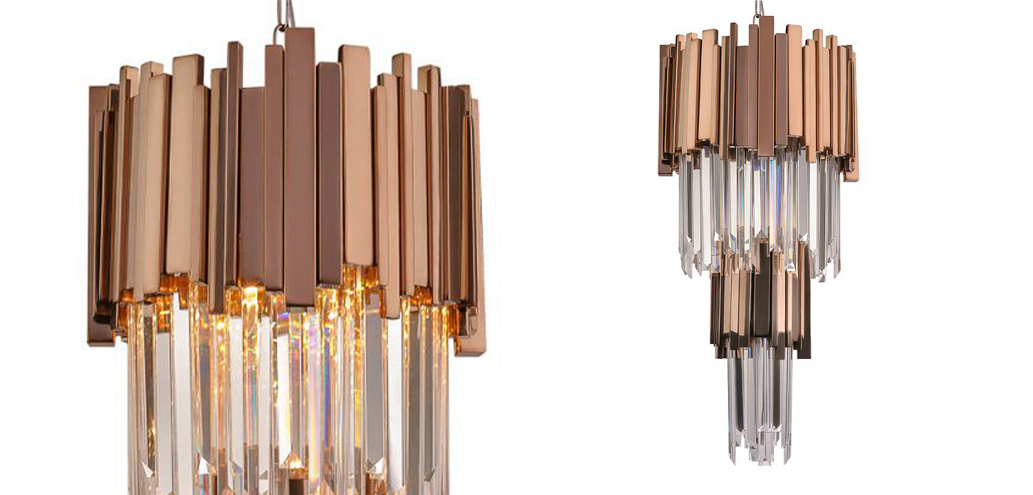 Люстра многоярусная Luxxu Modern Cascade Chandelier Bronze Metal Glass 35 Люстра многоярусная Luxxu Modern Cascade Chandelier Bronze Metal Glass 35 - Loft-Concept в Твери