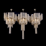 Люстра большая из золотистых металлических цепочек Atlantis Chain варинант исполнения - 3 | Loft Concept в Твери