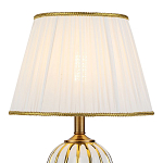 Настольная лампа с абажуром Celestina White Gold Lampshade Table Lamp варинант исполнения - 2 | Loft Concept в Твери