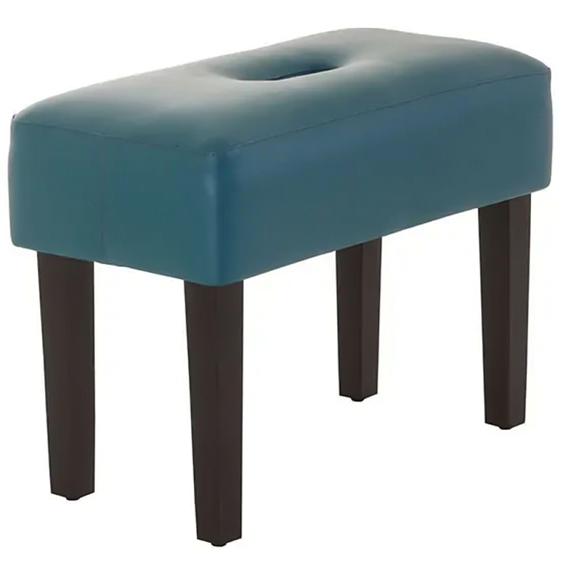 Мягкий  пуф на черных ножках Winton Pouf Мульти в Твери | Loft Concept 