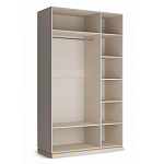 Шкаф трёхдверный с 2-мя зеркальными дверками Satin Furniture варинант исполнения - 4 | Loft Concept в Твери