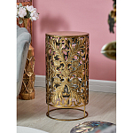 Столик приставной с цветочной резной фактурой Madagascar варинант исполнения - 5 | Loft Concept в Твери