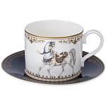 Чайный сервиз из фарфора с изображением лошадей на 6 персон 14 предметов Porcelain Horse Set варинант исполнения - 2 | Loft Concept в Твери