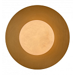 Бра круглое с плафоном из натурального камня на латунном основании Cryptocrystalline Stone варинант исполнения - 2 | Loft Concept в Твери