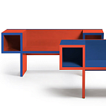 Дизайнерская разноцветная скамья Canton Bench варинант исполнения - 4 | Loft Concept в Твери