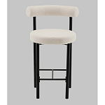 Стул полубарный Floreo букле молочный варинант исполнения - 4 | Loft Concept в Твери