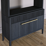 Стеллаж Primo с ящиками Черный дуб  варинант исполнения - 3 | Loft Concept в Твери