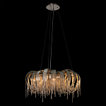 Люстра круглая подвесная с металлическими дугами и длинными цепочками 80 см Atlantis Chain варинант исполнения - 3 | Loft Concept в Твери