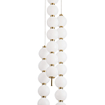 Подвесной светильник с плафонами в виде шаров из акрила Pearls Suspension Brass Cascade Hanging Lamp варинант исполнения - 2 | Loft Concept в Твери