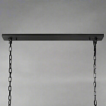 Люстра с черным каркасом и абажуром из прямоугольных мраморных панелей Calling to Shine варинант исполнения - 1 | Loft Concept в Твери