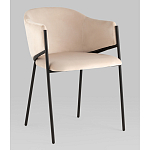 Стул Brace велюр молочный варинант исполнения - 1 | Loft Concept в Твери