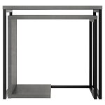 Комплект из 2-х приставных столов серого цвета из дерева ZIGOSH RETRO GREY варинант исполнения - 1 | Loft Concept в Твери